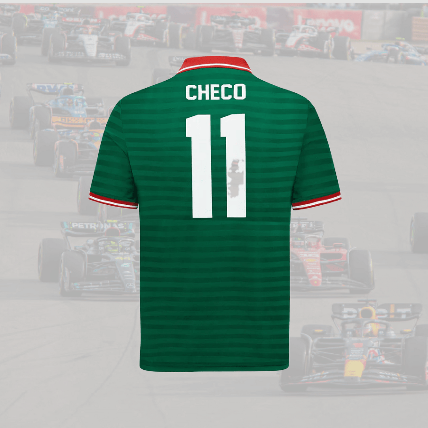 2022 Sergio Perez Green Driver Polo