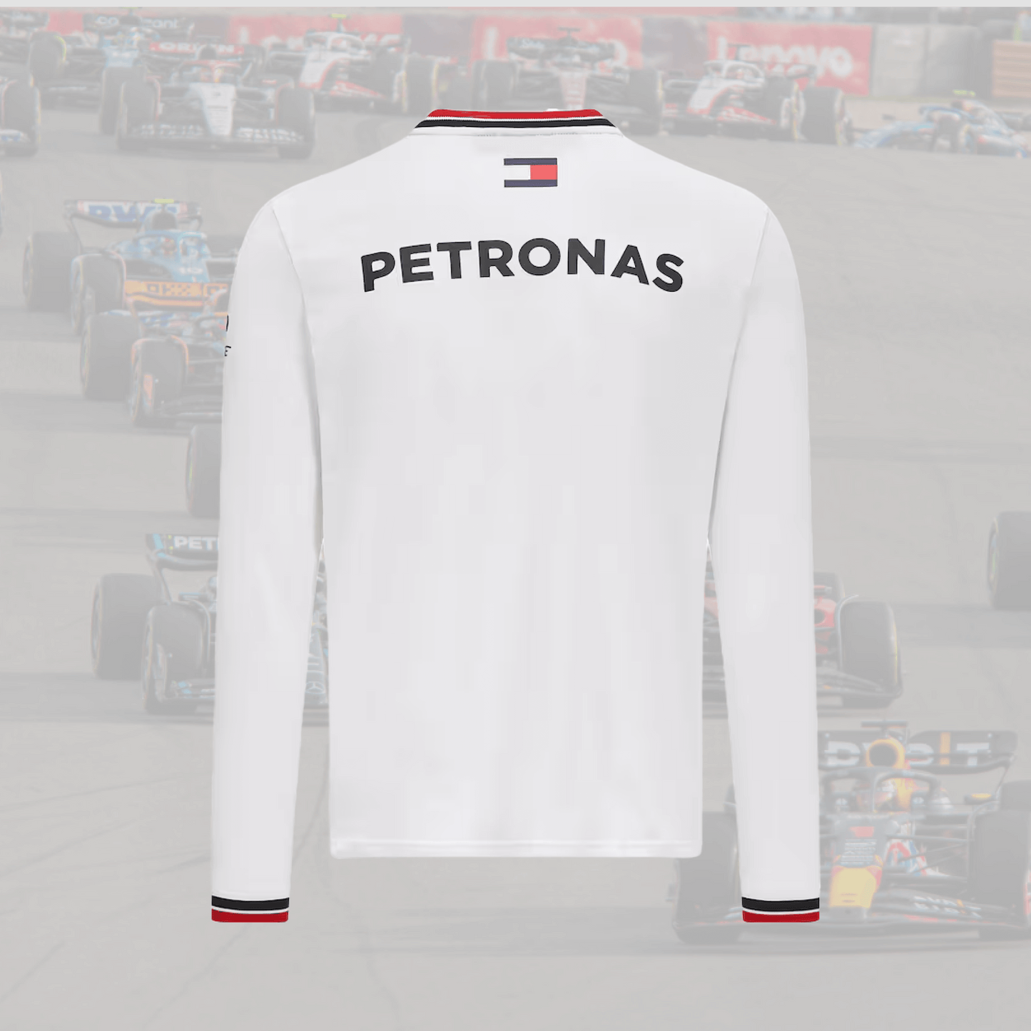 2021 Mercedes F1 Team Long Sleeved T-Shirt White