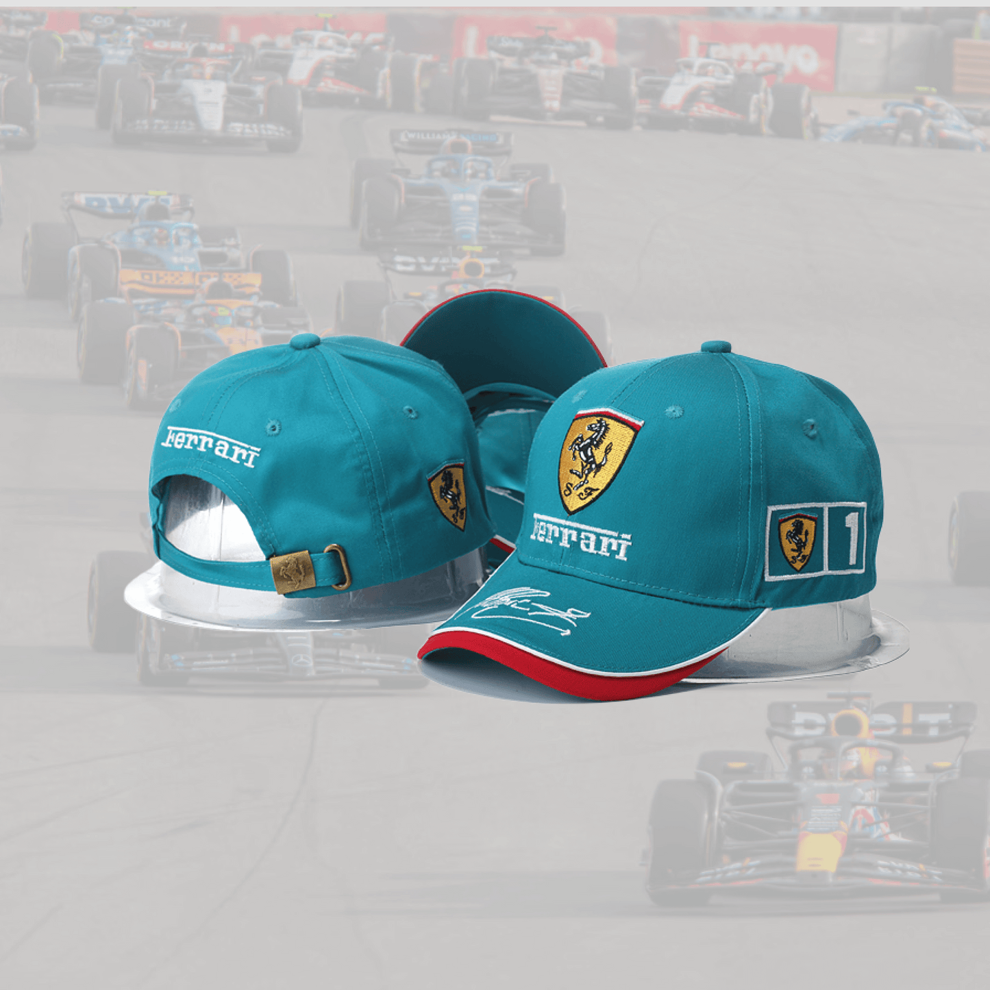 Ferrari Light Blue with Signature Special Cap