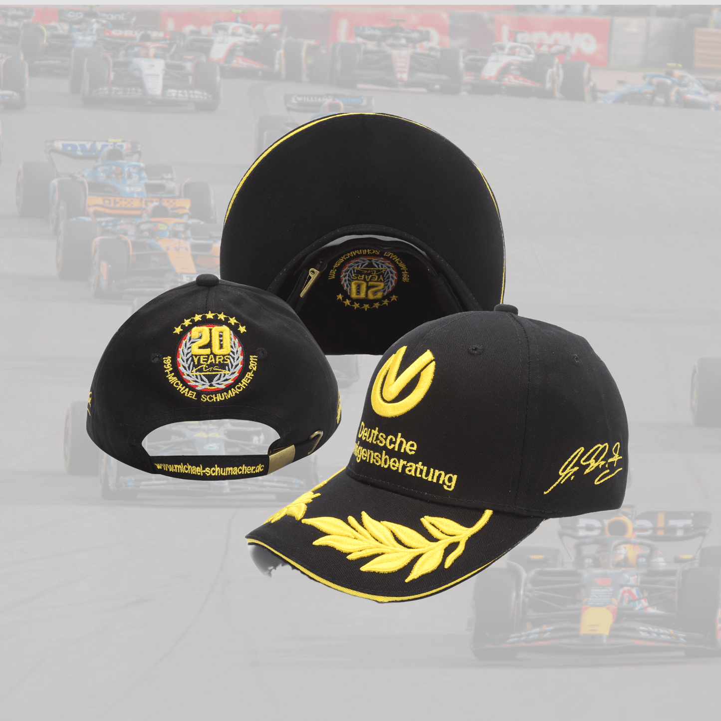 Michael Schumacher 20 Years Anniversary Black Special Cap