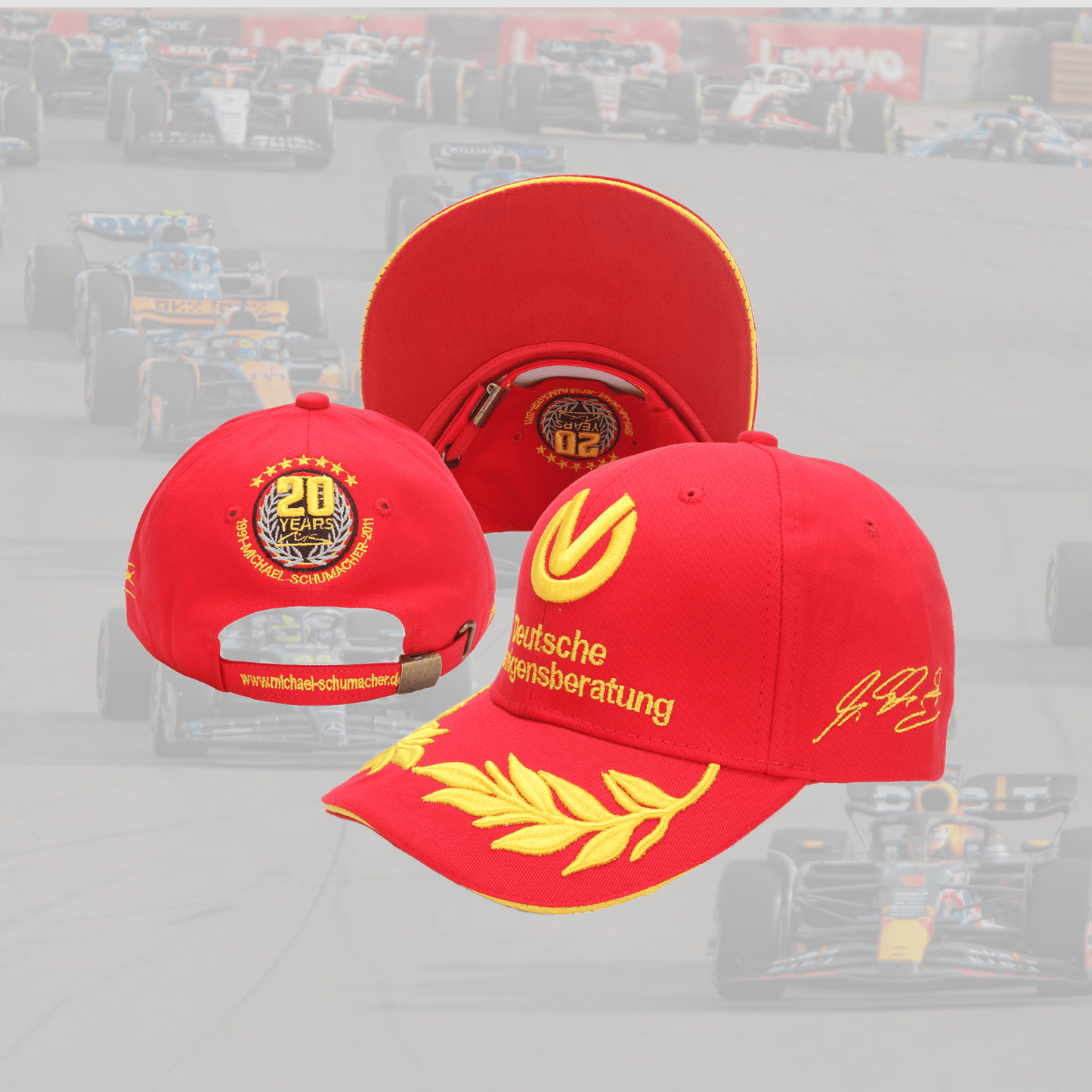 Michael Schumacher 20 Years Anniversary Red Special Cap