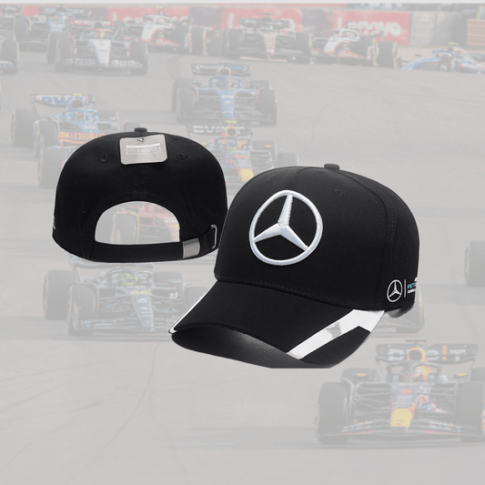 Mercedes Benz AMG Petronas Black and White Cap