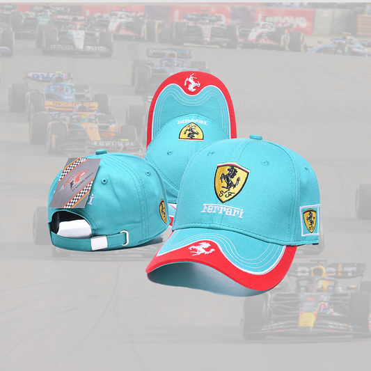 Ferrari Light Blue and Red Special Cap