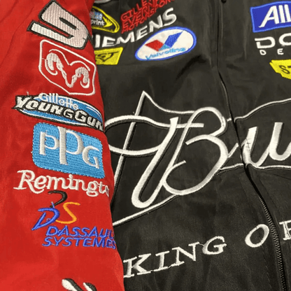 Budwei Black F1 Racing Jacket