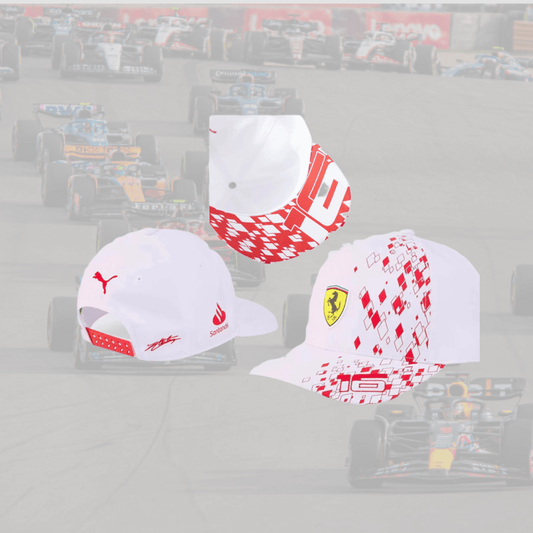 Ferrari Charles Leclerc White and Red Special Cap