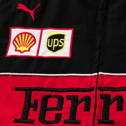 Ferrari F1 Black Racing Jacket