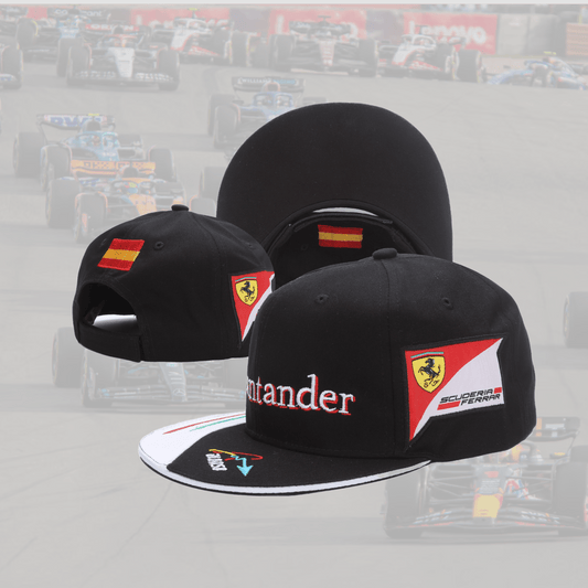 Ferrari Santander Black Special Flat Cap