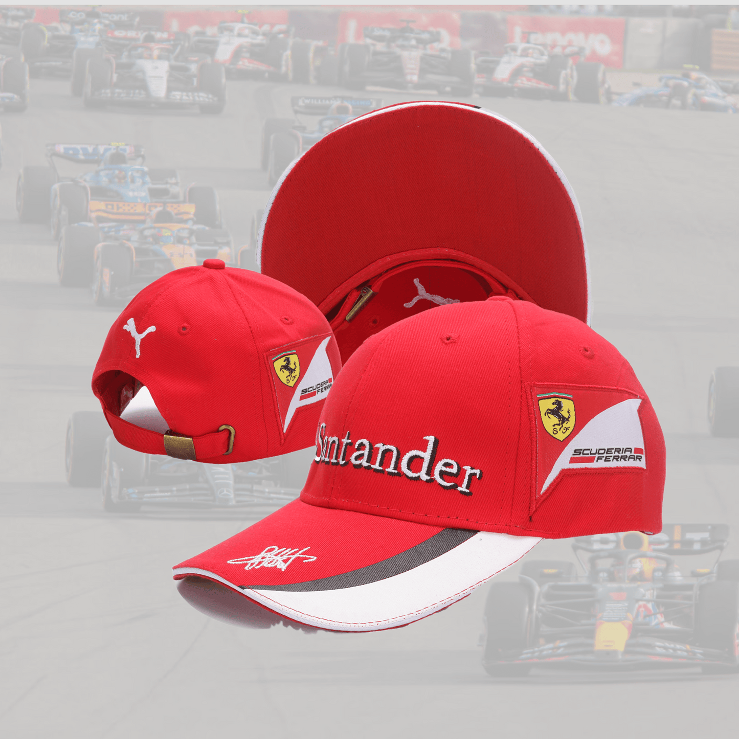 Ferrari Santander Red with Signature Special Cap